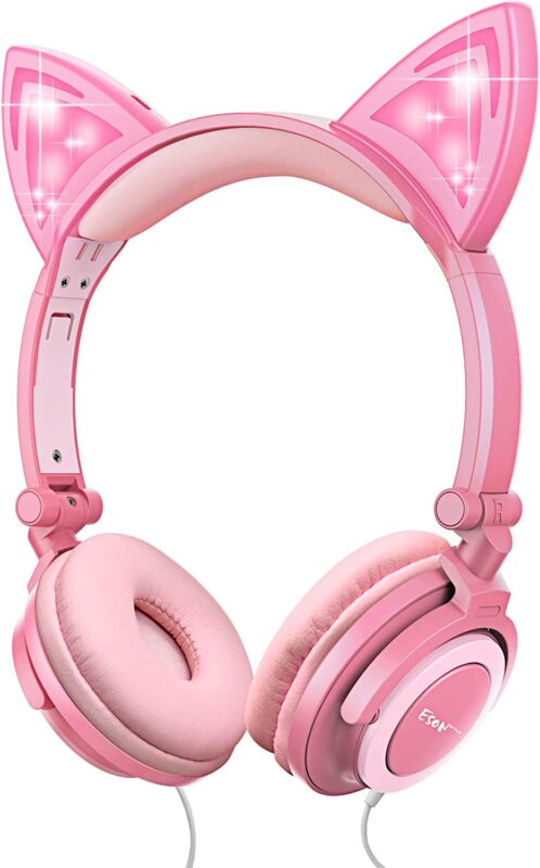 Esonstyle Foldable Cat Ear Headphones