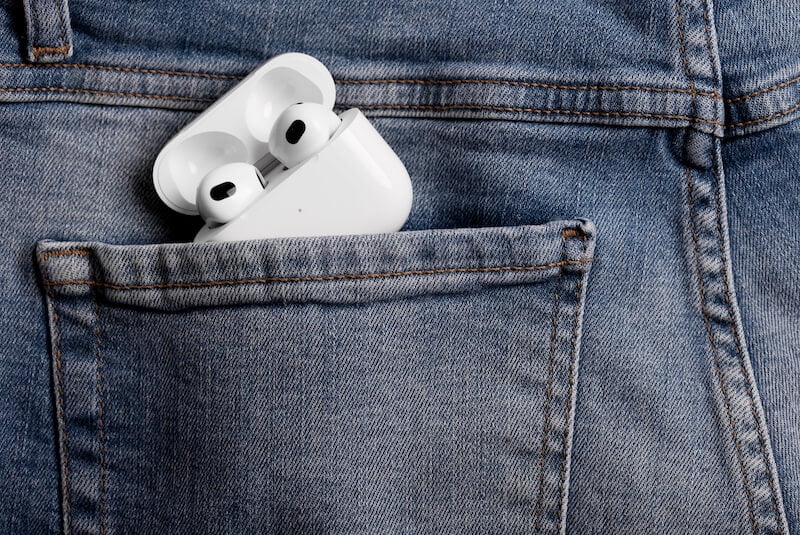 airpods in the pocket