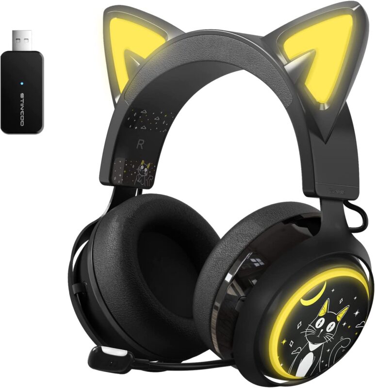 SOMIC GS510 Cat Ear Headset Wireless Gaming Headphones