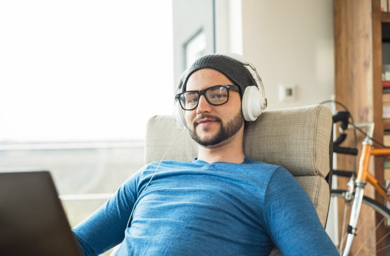 headphone with beanie