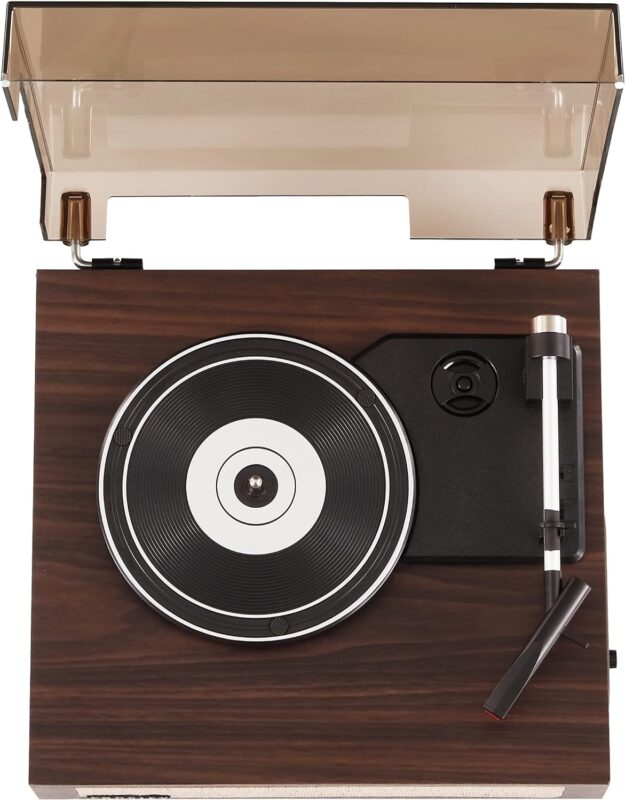 Crosley CR6042A-NA Scout 3-Speed Bluetooth Turntable with Built-in Speakers, Natural