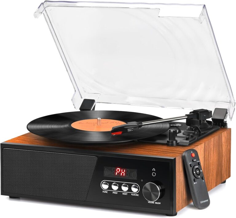 Vinyl Record Player with Speakers Bluetooth Review