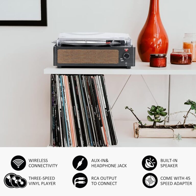 Vinyl Record Player with Speakers Review