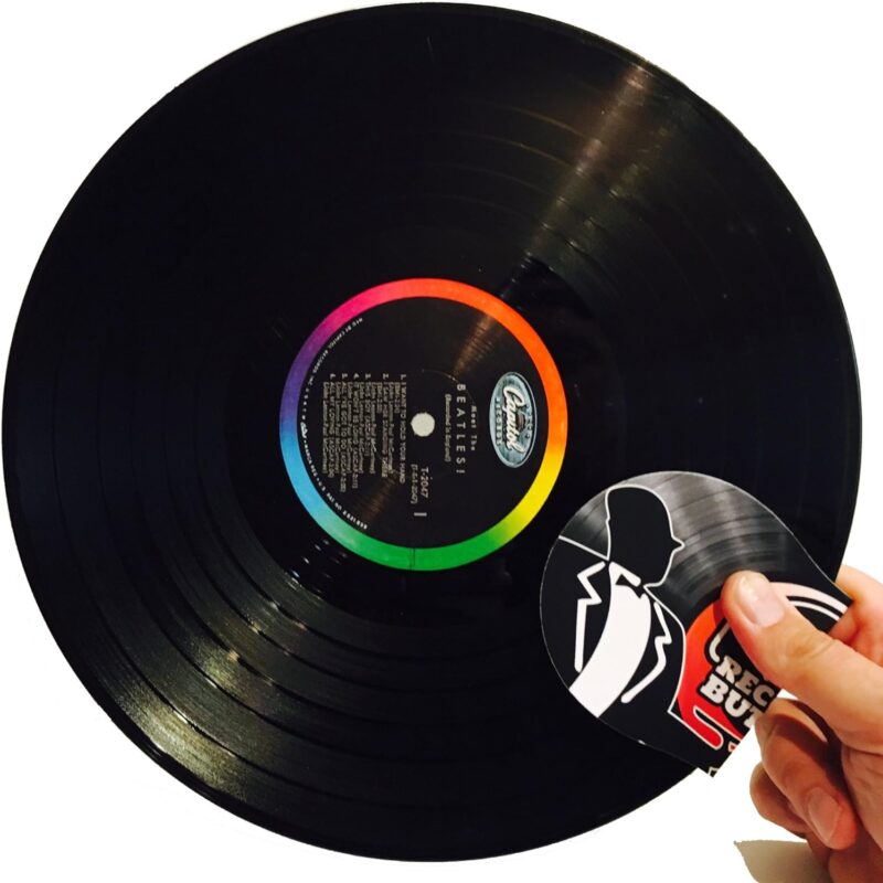 The Record Butler 2-Pack Anti Static Record Cleaner  Handler. Soft Fleece Cradles Your Records Eliminating Dirty Fingers from Touching The Vinyl.