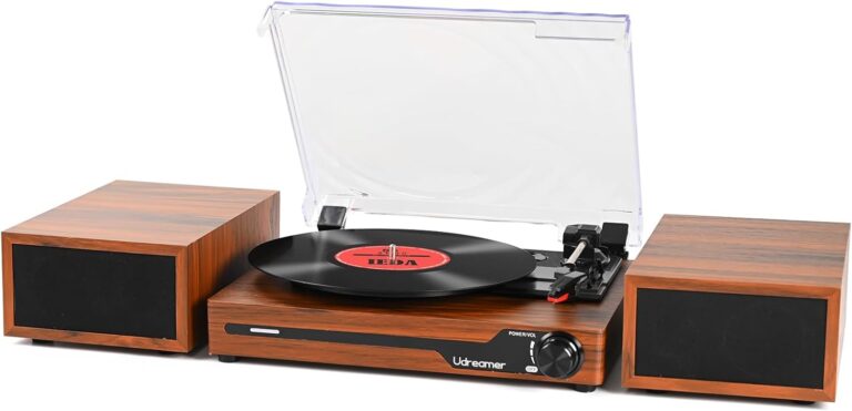 Turntable Record Player with External Speakers Review