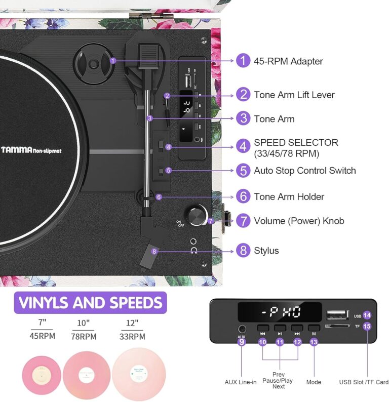 Vintage 3-Speed Bluetooth Record Player Review